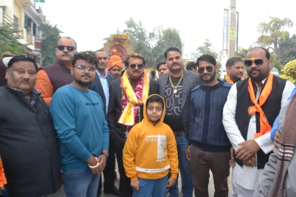 1 124 jpg e1705165419295 केंद्रीय राज्यमंत्री प्रो.एस.पी. सिंह बघेल ने अयोध्या में राम मंदिर प्राण प्रतिष्ठा के लिए निकाली गई अक्षत कलश यात्रा में हिस्सा लिया।