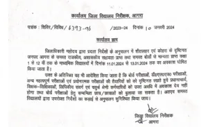 1 67 शीतलहर के चलते आगरा में स्कूलों में 11 से 13 जनवरी तक अवकाश