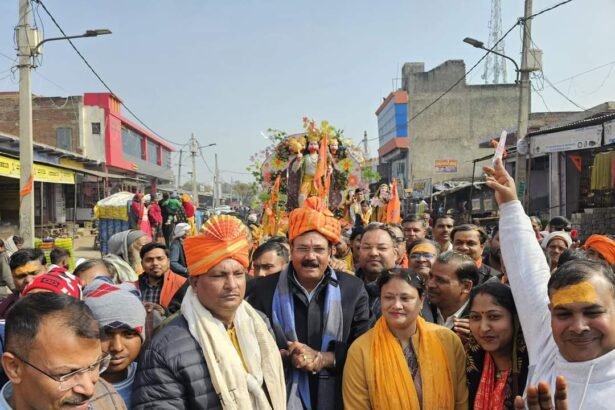 IMG 20240121 WA0571 राममय हुआ कस्बा खेरागढ़, श्रीराम दरबार स्वरूप शोभायात्रा में उमड़ा रामभक्तो का सैलाव