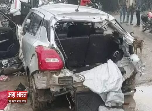 6 3 कानपुर: तिलक समारोह से लौट रहे परिवार की कार नाले में गिरी, 6 की मौत, 2 घायल