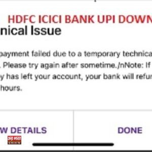 HDFC और ICICI बैंक में UPI सेवा बाधित, 30 मिनट से लेनदेन ठप