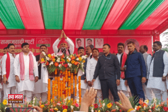 akhilesh अखिलेश यादव ने घिरोर में पहली जनसभा में भाजपा पर जमकर साधा निशाना